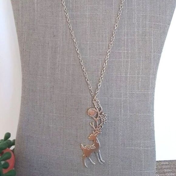 Enchanting Forest Deer Necklace - Picture 5 of 6